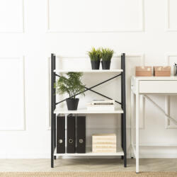 WIPMEB VIOR könyvespolc fehér/fekete