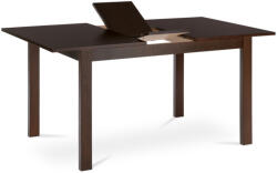 Artium Kihúzható étkezőasztal 120+30x80x74 cm, MDF asztallap, furnér, tömörfa lábak, dió színben