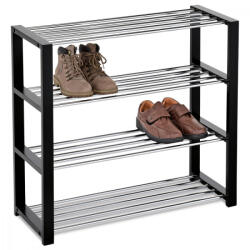 Artium Modern 4 Polcos Cipőtároló Fekete Színben 83168-14