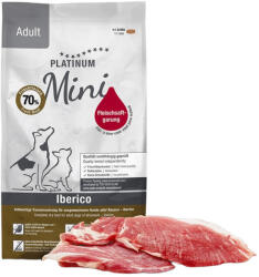 PLATINUM Adult Iberico+Greens Mini kutyatáp felnőtt kistestű kutyának ibériai sertéshúsból 900g - vetpluspatika