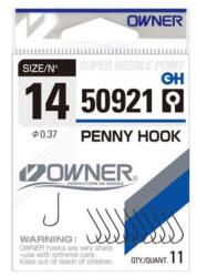 Owner Hooks Penny Hook horog, 16, 11 db (O50921-16)