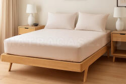 Naturtex Jersey gumis lepedő Peach 140-160x200 cm - matracasz