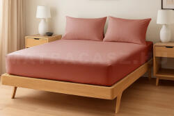 Naturtex Jersey gumis lepedő Terracotta 140-160x200 cm - matracasz