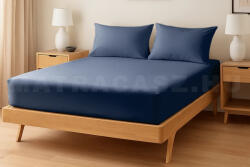 Naturtex Jersey gumis lepedő Iron Blue 90-100x200 cm - matracasz