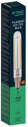 V-TAC 4W E14 hideg fehér filament T20 LED égő - SKU 212703 (212703)