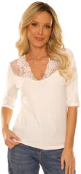 De Lafense Tricou dama DE LAFENSE 858 LOTTIE 3/4 ecru: M (31643 M)