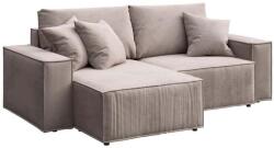 Ghado Melow 250 cm-es, balos/jobbos, kordbársony, kihúzható kanapé (GHADO-MELOW-166D-4LR)