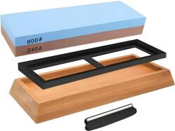 HARAHU Fenőkő bambusz alaplappal és élszögtartóval - 240/800 KP37738