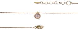 Ékszershop Sárga arany kockalánc köves medállal (1309052)