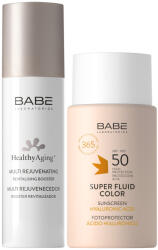 Laboratorios Babé BABÉ Healthy Aging Bőrmegújító szérum+Super Fluid Color SPF50 csomag (50+50 ml)