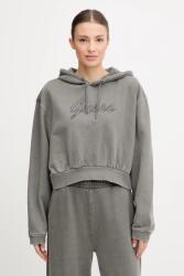 GUESS pamut melegítőfelső MISTY szürke, mintás, kapucnis, V5RQ16 KCOS1 - szürke M
