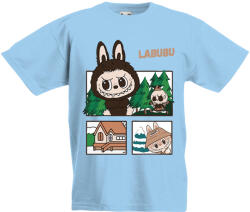  Labubu - Erdei túra képregény gyerek póló (120868)