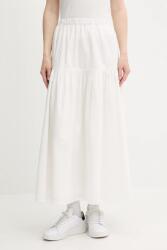 Tommy Jeans pamut szoknya fehér, maxi, harang alakú, DW0DW20980 - fehér M