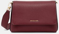 MICHAEL Michael Kors bőr táska NESSA - burgundia Univerzális méret