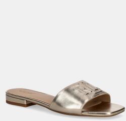 Lauren Ralph Lauren bőr papucs Everley Sld sárga, női, 802970531001 - arany Női 38
