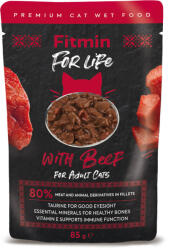 Fitmin For Life Marhahúsos táska macskaeledel, 85 g