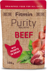 Fitmin Purity Marhahúsos tasak szívvel macskáknak, 100 g