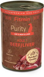 Fitmin Purity Marhahúsos konzerv májjal kutyáknak, 400 g