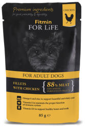 Fitmin For Life Csirkehúsos táska sonkával kutyacsemege, 85 g