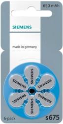 Siemens-Signia Baterii auditive zinc-aer Siemens S 675 (S675) Baterii de unica folosinta