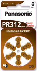 Panasonic Baterii audtitive zinc-aer Panasonic PR312 (PR312)