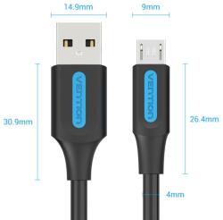  KÁBEL USB-A 2.0/M -> Micro B/M, 0, 25m, Vention (COLBC)
