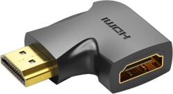  ADAPTER HDMI/M (270fokos) -> HDMI/F (4K, síkl, fek), Vention (AIQB0-2)