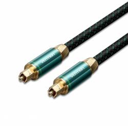  KÁBEL Toslink optikai, 3m, ((audio, réz, szöv, zöld), Vention (BKBGI)