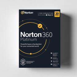 Symantec 360 Platinum 20 Dispozitive 1 An 100 GB Cloud Licenta Electronica (B07VGCN1K2)