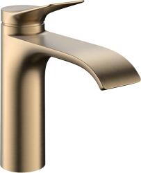 Hansgrohe Vivenis 110 CoolStart egykaros mosdócsaptelep automata lefolyógarnitúrával, szálcsiszolt bronz 75023140 (75023140)