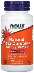 NOW Beta Carotene 25 000 IU softgels 90 comprimate