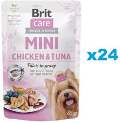 Brit Care Mini Chicken & Tuna fillets in gravy 24x85 g