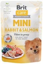 Brit Care Mini Adult Rabbit & Salmon fillets in gravy 24x85 g