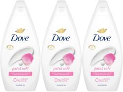 Dove Petal Soft krémtusfürdő 3x450 ml