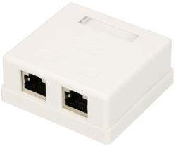EXTRALINK | Wall mount outlet | 2x RJ45 KAT5E STP (1811)