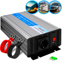 Extralink OPIM-2000W | Car voltage converter | 12V, 2000W modified sine (2556)