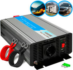 Extralink OPIP-1000W | Voltage converter | 12V - 230W, 1000W, pure sine (2265)