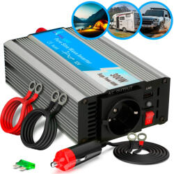 Extralink OPIP-300W | Voltage converter | 12V, 300W pure sine (2257)