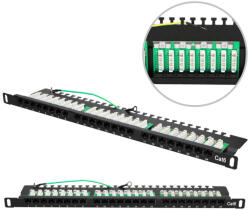 EXTRALINK CAT6 UTP 0.5U | Patchpanel | 24 port (1813)