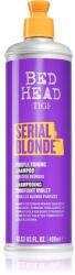 TIGI Serial Blonde Purple Toning Shampoo lila tonizáló sampon a szőke és melírozott hajra 400 ml