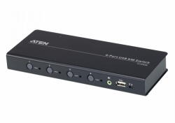 ATEN Comutator KM fără limită USB ATEN CS724K cu 4 porturi (cabluri incluse) (CS724KM-AT)
