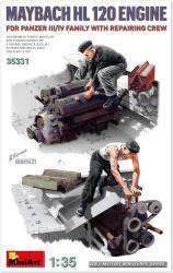 MiniArt Models 1/35 Maybach HL 120 tank motor és szerelők szett katonai modell kiegészítő (MI35331)