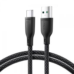 JOYROOM Cablu Date si Incarcare USB-A - USB-C Joyroom Multi-Color Series S-A34, 100W, 1m, Negru