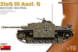 MiniArt Models 1/72 StuG III Ausf. G May/Jun 1943 önjáró löveg modell (MI72107)