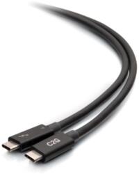 C2G USB 4.0 Type C Összekötő Fekete 2m 28887 (28887)