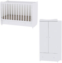 Lorelli Dream kiságy 60x120 + Exclusive szekrény - White