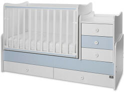 Lorelli Maxi Plus kombi ágy 70x160 - Trio White/Baby Blue