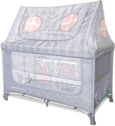 Lorelli Sweet Home 2, multifunkciós utazóágy tetővel - Grey - pepita - 33 990 Ft