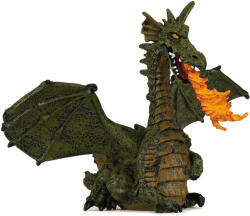 Papo Figurina Papo The Enchanted World - Dragon care sufla foc, verde (39025) Figurina