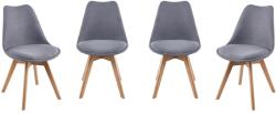 Kring Malmo 4 darab szék, textil anyag, Olajszürke